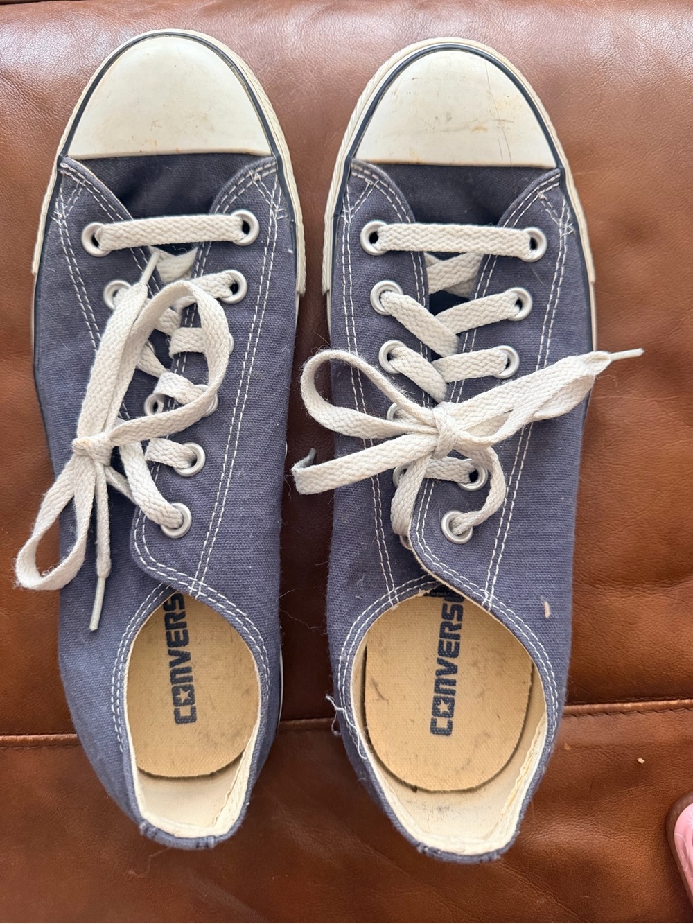 Converse Low Top Canvas Sneakers - Navy Blue